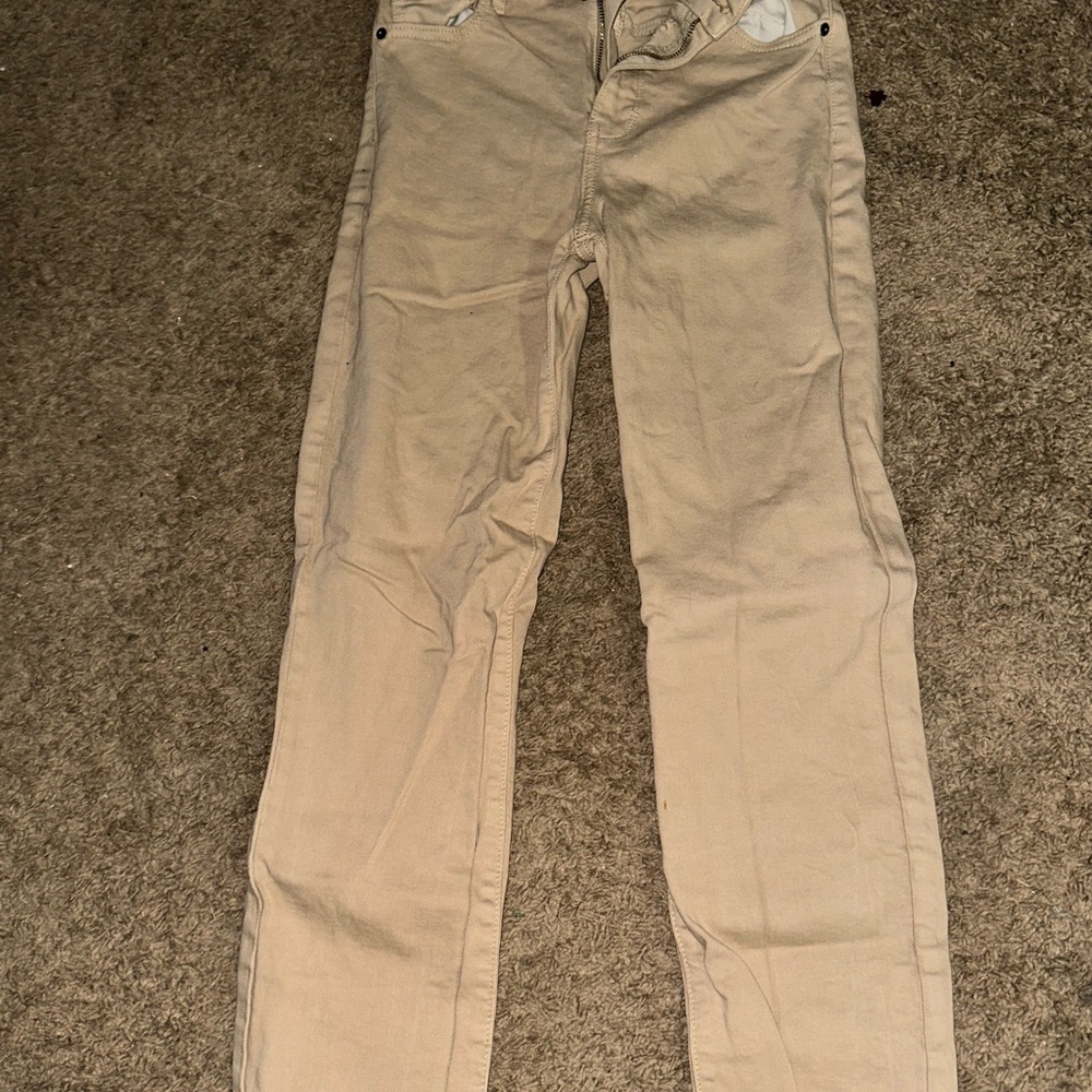Carly Jean Los Angeles Beige Trousers